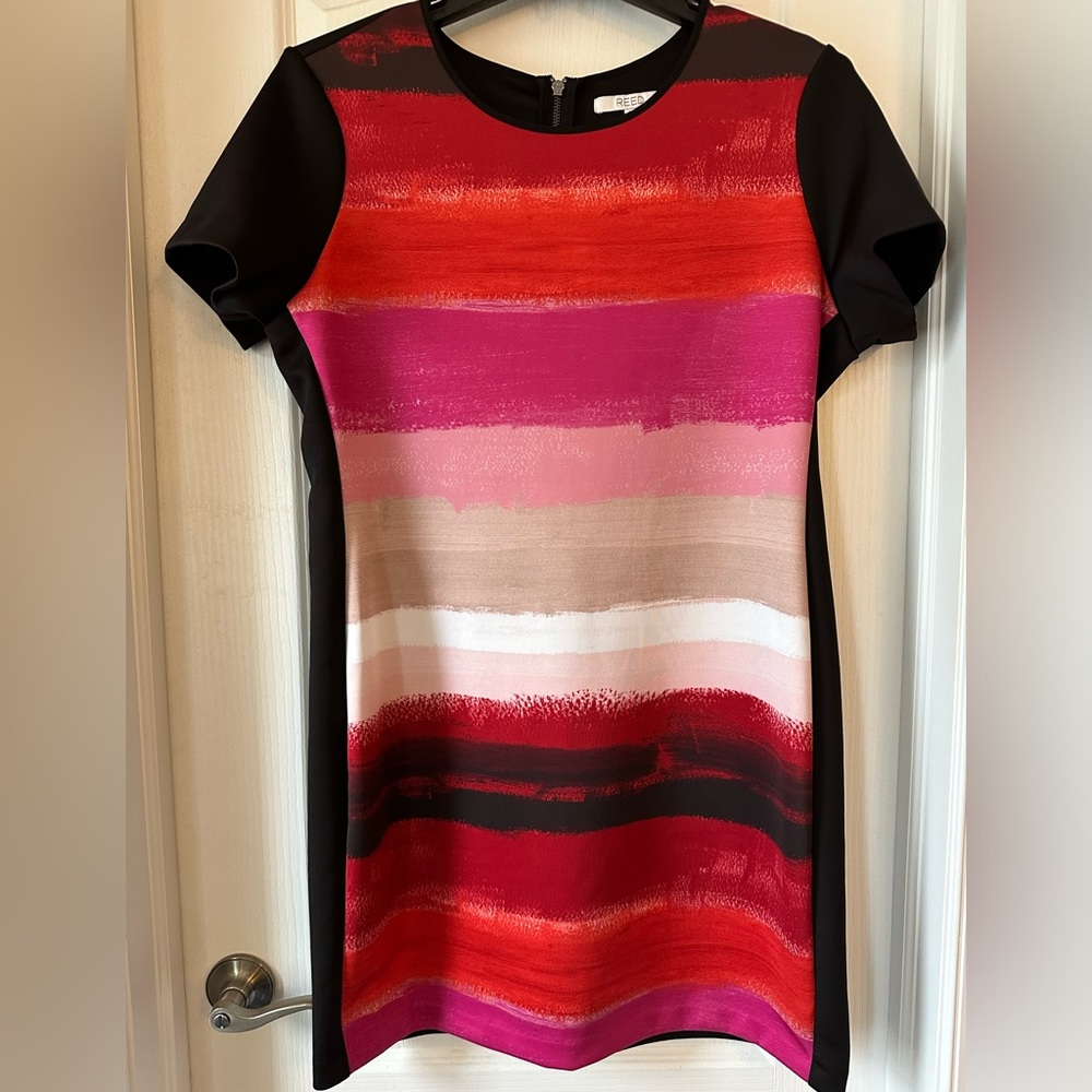 Reed Woman’s Sheath Short Sleeve Midi Stretch Dress, size XL